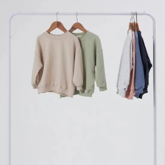 Daily Sweatshirts - Beige - Palmer Rose - Baby and Children's Clothing Boutique