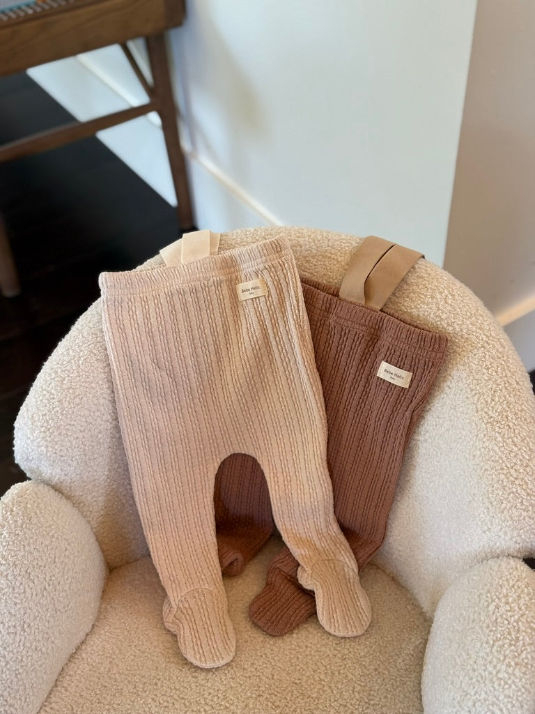 Jacquard Foot Leggings - Brown - Palmer Rose - Baby and Children's Clothing Boutique