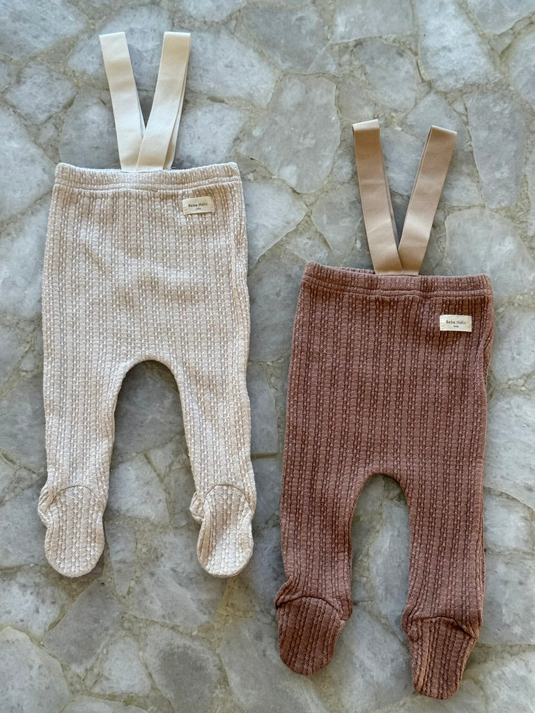 Jacquard Foot Leggings - Brown - Palmer Rose - Baby and Children's Clothing Boutique