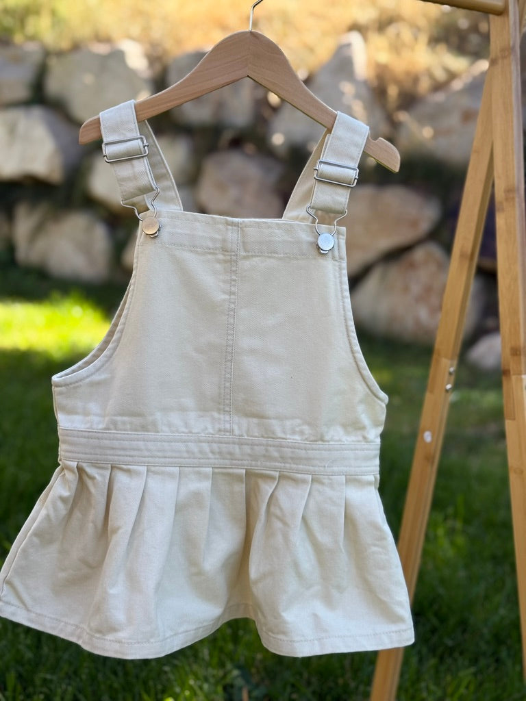 Acordian Dress - Vanilla - Palmer Rose - Baby and Children's Clothing Boutique