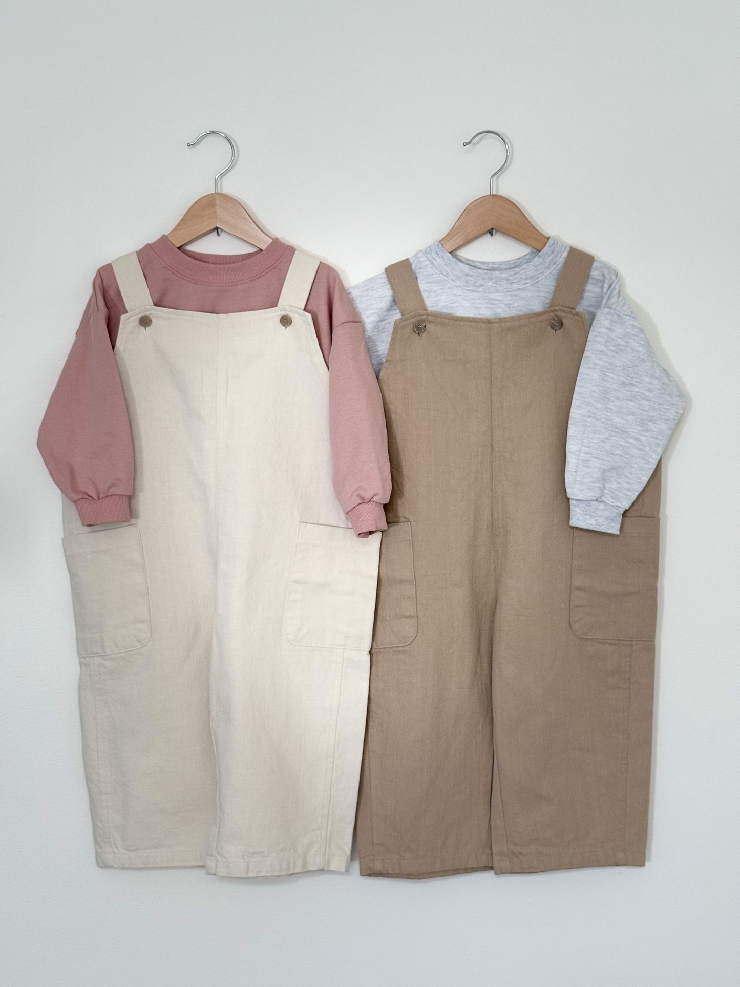 Baking Overalls - Cream - Palmer Rose - Baby and Children's Clothing Boutique