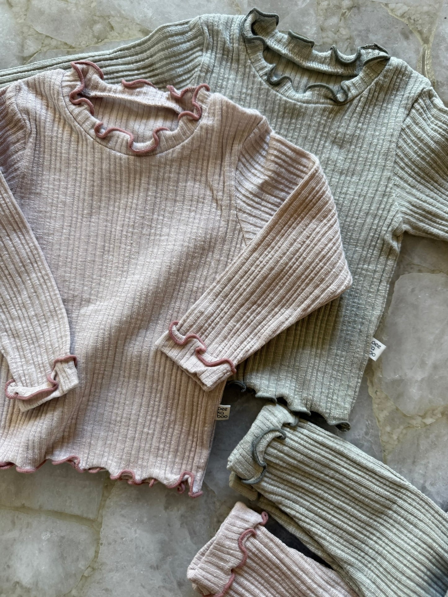 Daphne Baby Top Bottom Set -Mint - Palmer Rose - Baby and Children's Clothing Boutique