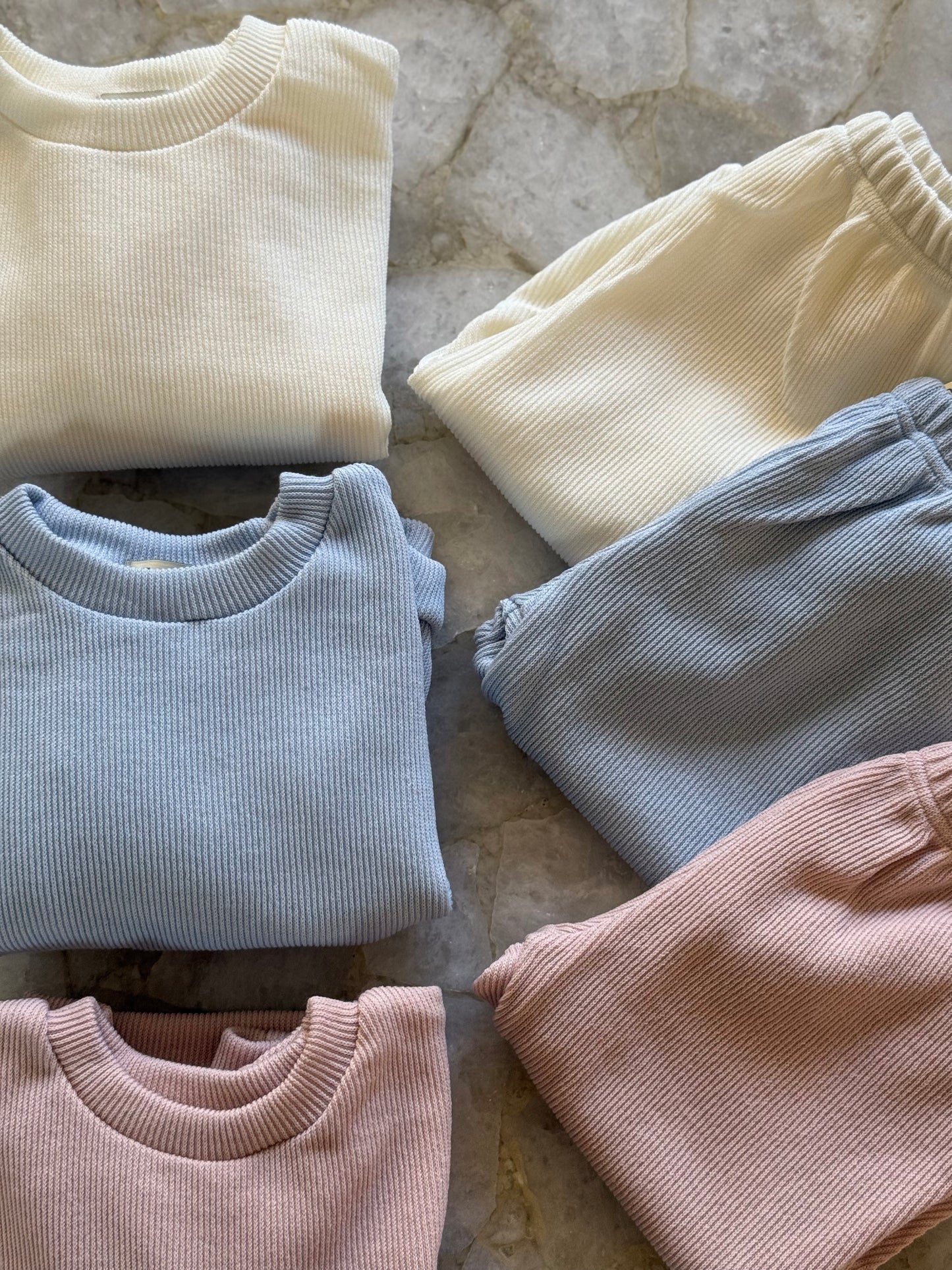 Lala Rib Top Bottom Set - Indi-Pink - Palmer Rose - Baby and Children's Clothing Boutique