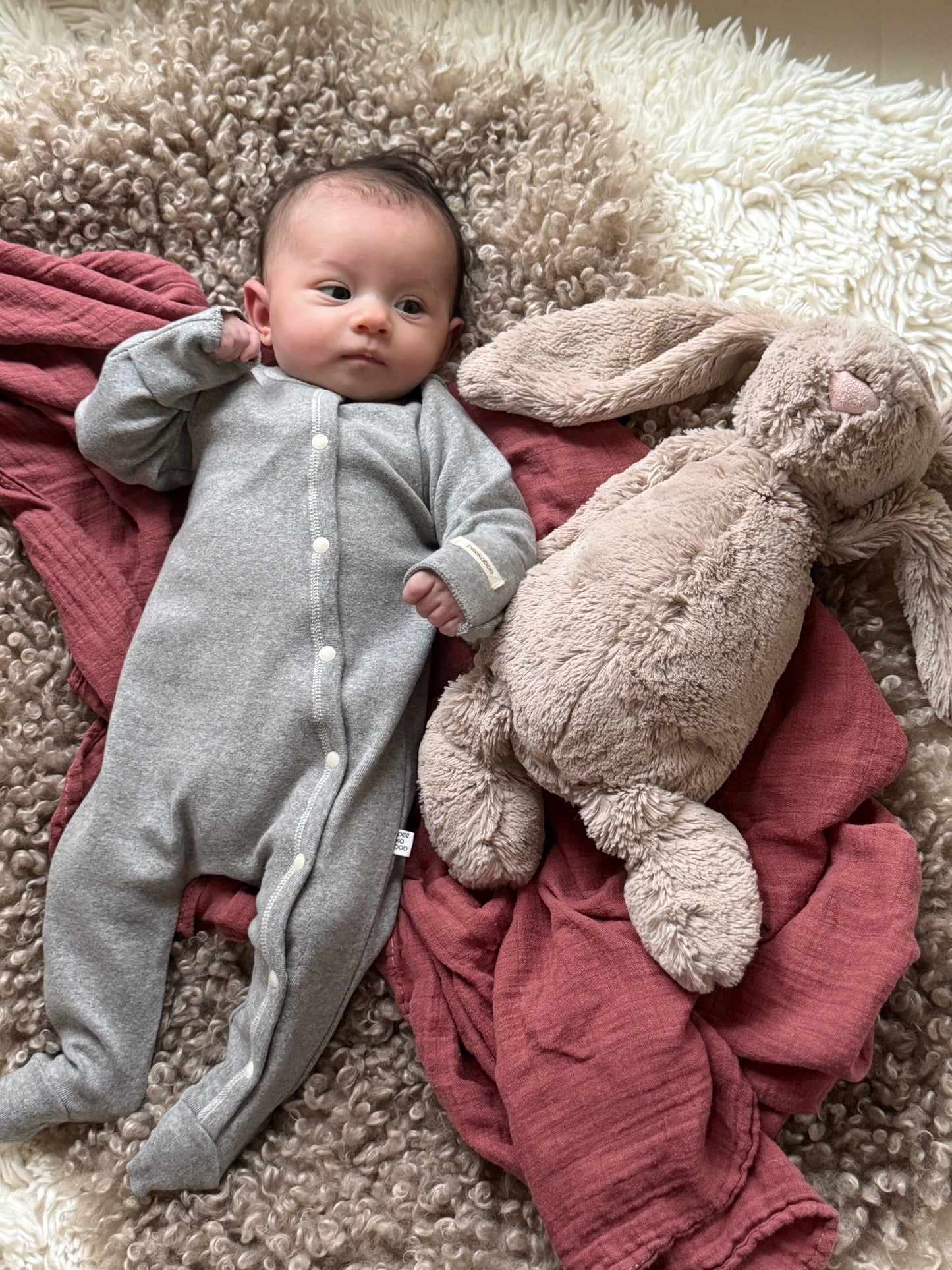 Totori Foot Bodysuit - Oatmeal - Palmer Rose - Baby and Children's Clothing Boutique in Salt Lake City Utah