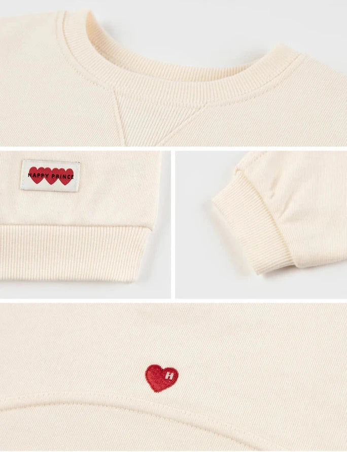 Denia Baby Sweatshirts - Ivory - Palmer Rose - Baby and Children's Clothing Boutique