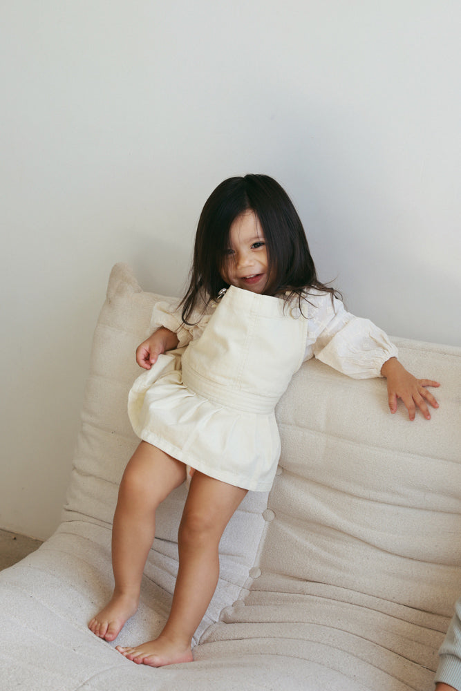Acordian Dress - Vanilla - Palmer Rose - Baby and Children's Clothing Boutique