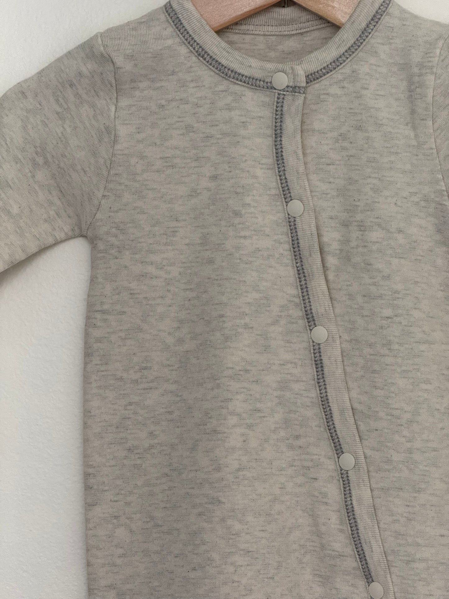 Totori Foot Bodysuit - Oatmeal - Palmer Rose - Baby and Children's Clothing Boutique