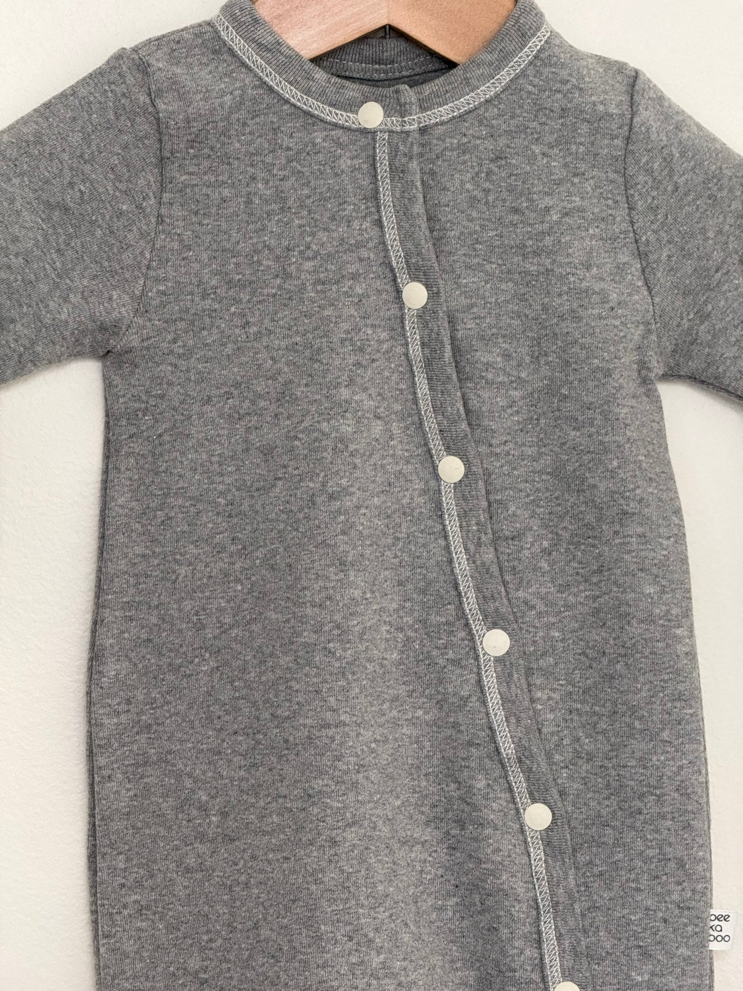 Totori Foot Bodysuit - Oatmeal - Palmer Rose - Baby and Children's Clothing Boutique