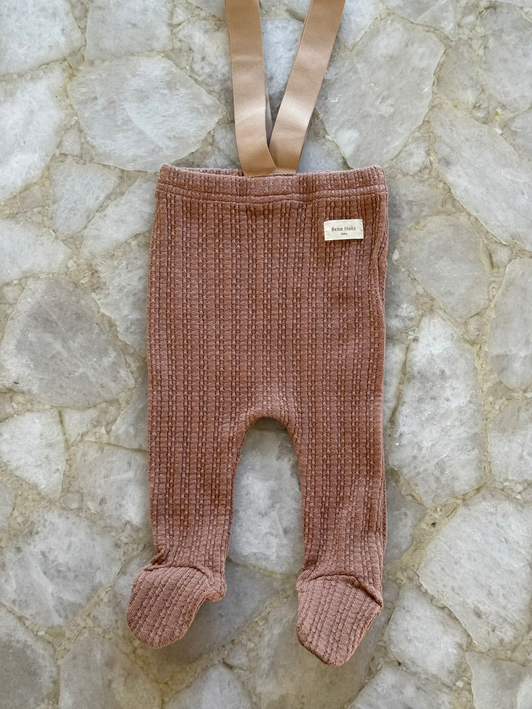 Jacquard Foot Leggings - Cream - Palmer Rose - Baby and Children's Clothing Boutique