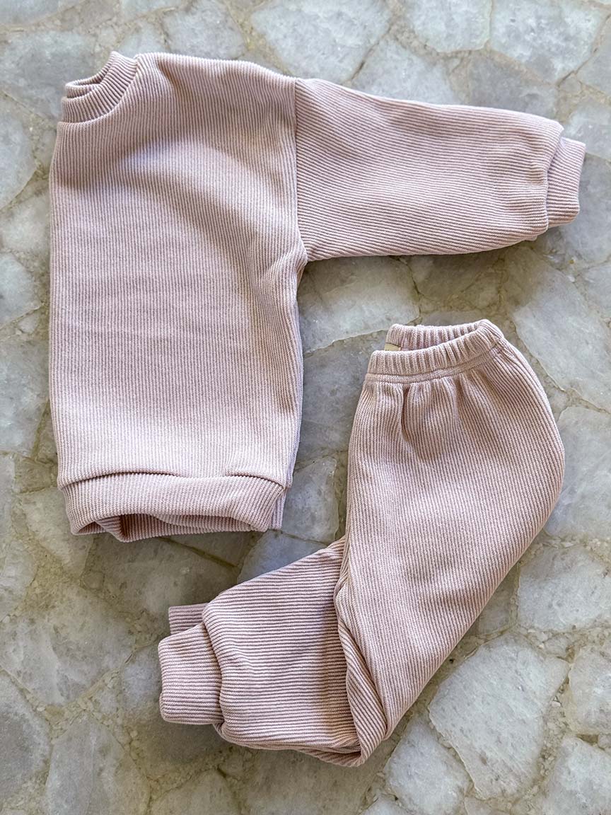 Lala Rib Top Bottom Set - Black - Palmer Rose - Baby and Children's Clothing Boutique