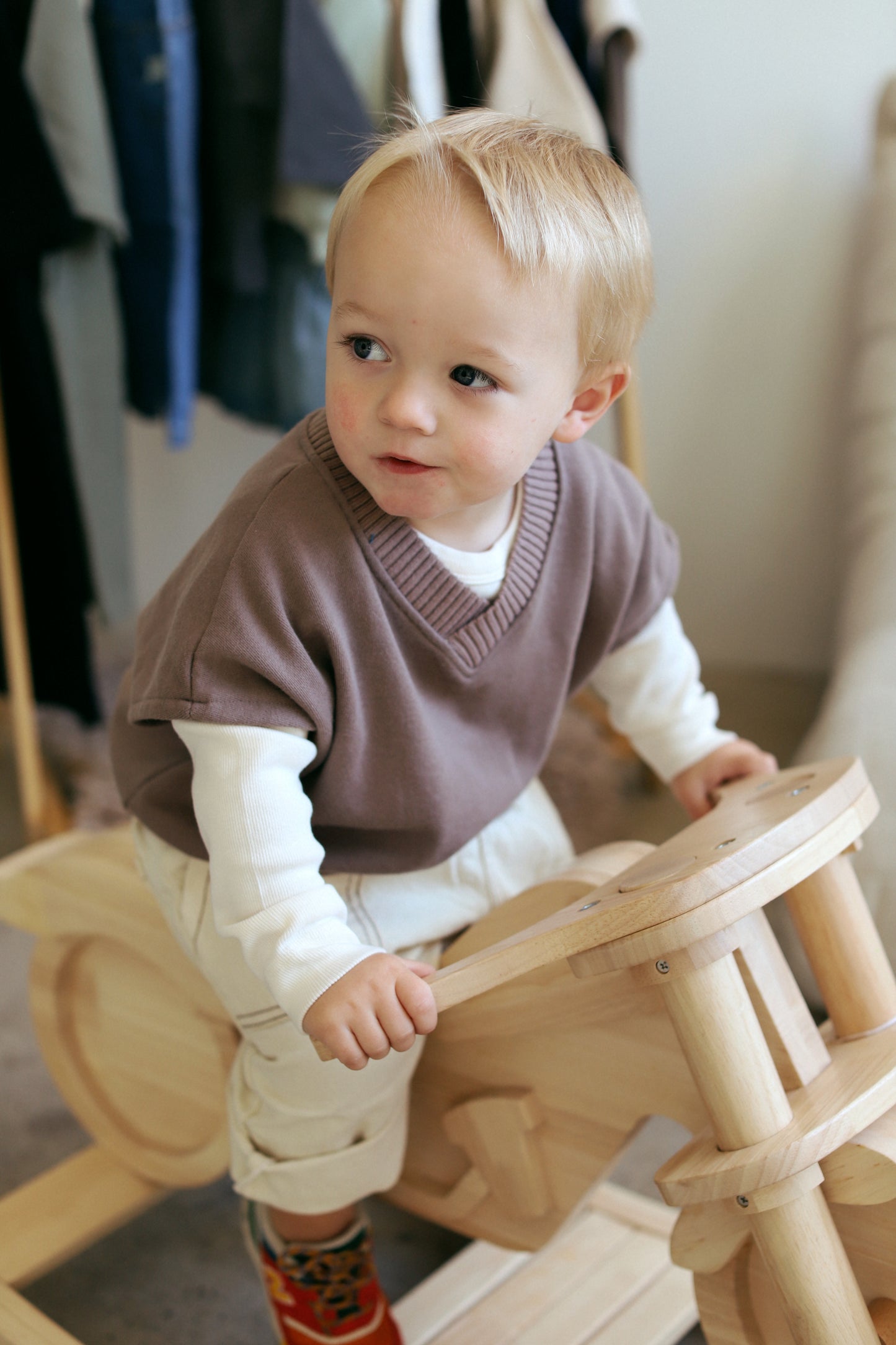French Vest - Light Beige - Palmer Rose - Baby and Children's Clothing Boutique in Salt Lake City Utah