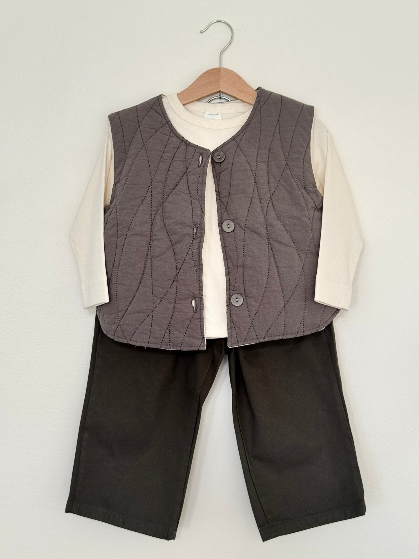 Wonder Vest - Cream - Palmer Rose - Baby and Children's Clothing Boutique