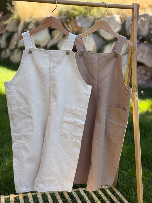 Baking Overalls - Beige - Palmer Rose - Baby and Children's Clothing Boutique