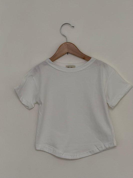 Layered Short Sleeve Tee - Ivory - Palmer Rose - Baby and Children's Clothing Boutique